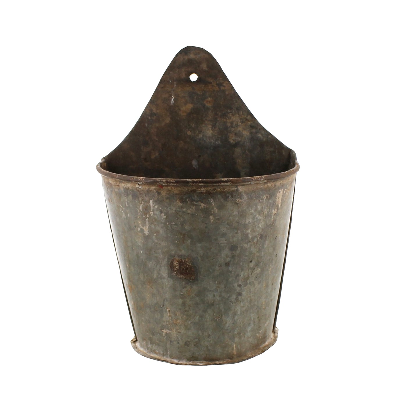 Salvaged Metal Wall Bucket