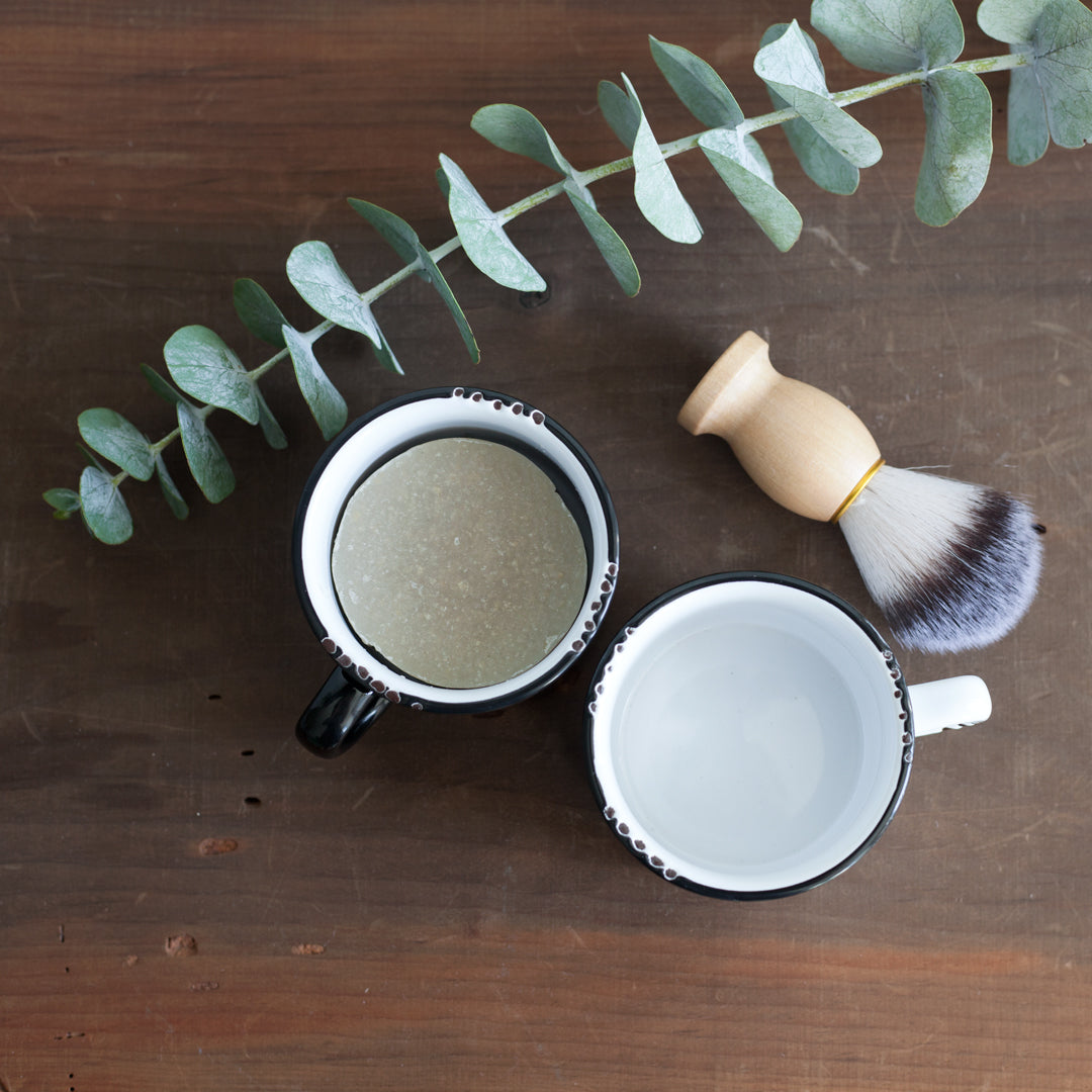 Enamel Look Shave Soap Mug