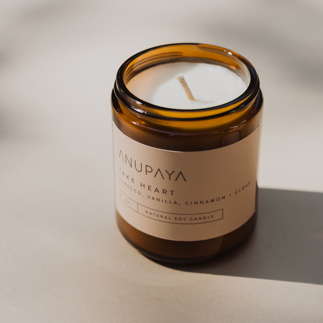 Anupaya Soy Candle Take Heart - 8oz.