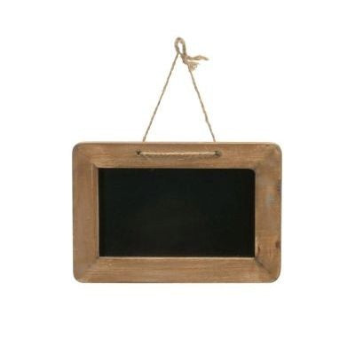 Hanging Wood Framed Chalkboard - 6.25 x 4.5