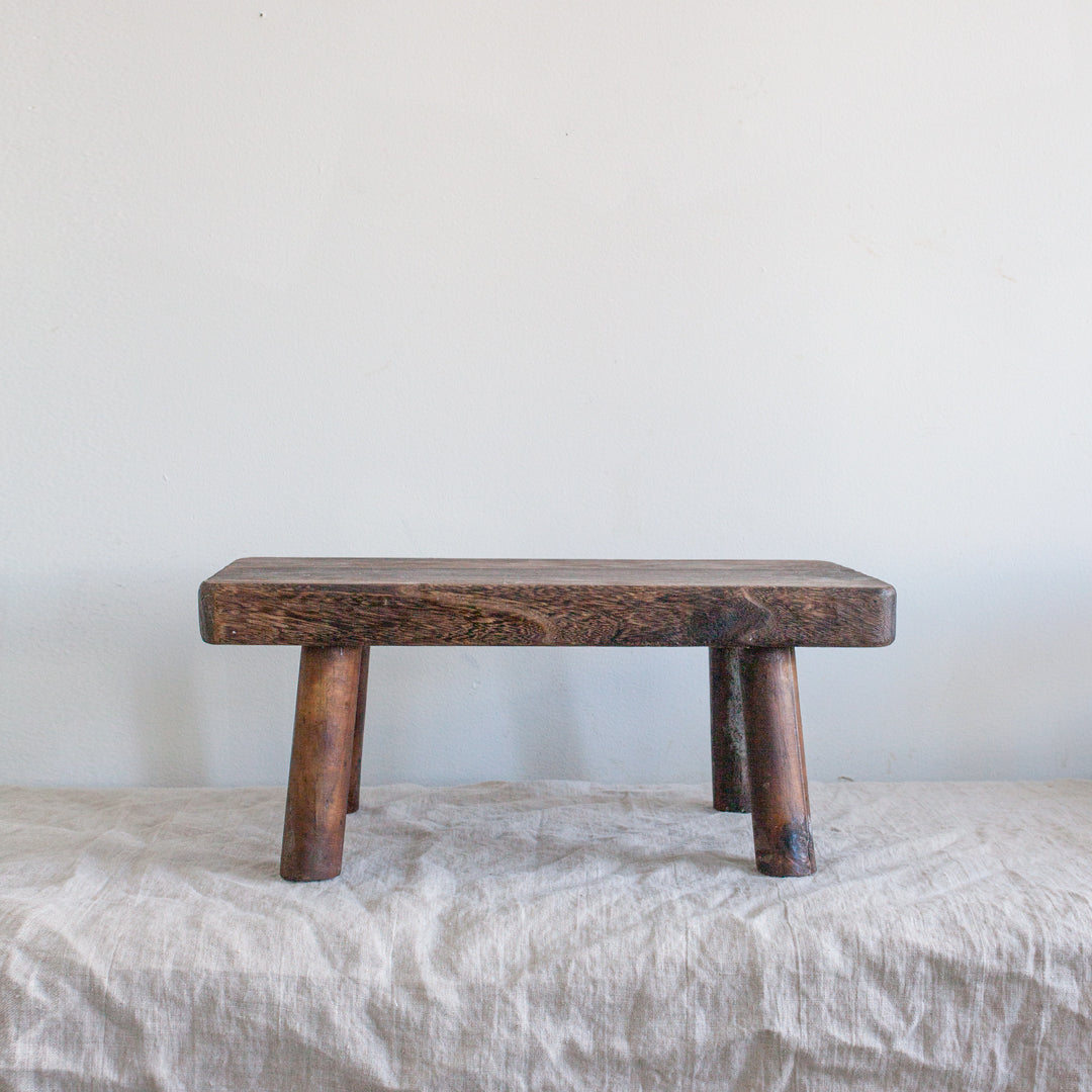 Wood Display Stool