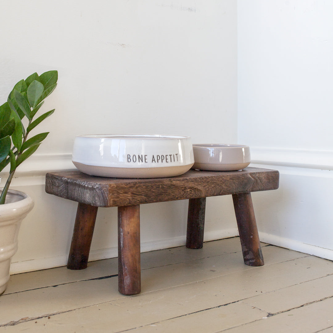 Wood Display Stool