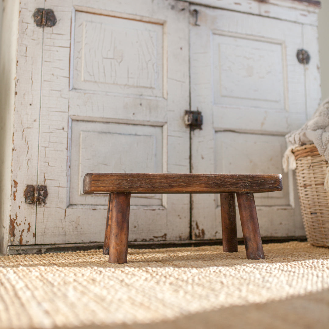 Wood Display Stool