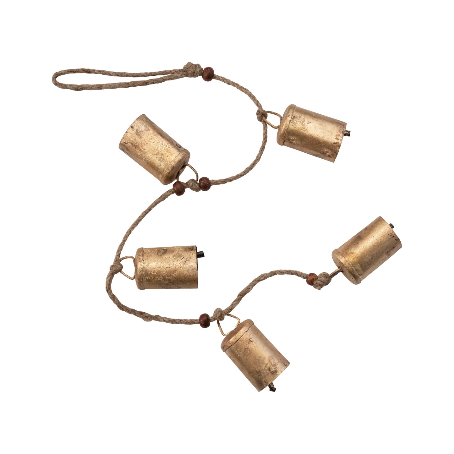 Bells w/ Beads on Jute Rope