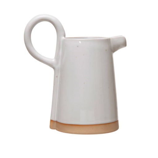 White Stoneware Pitcher - 16 oz.