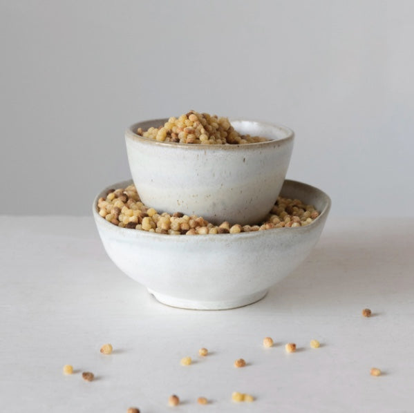 White Stoneware Bowl