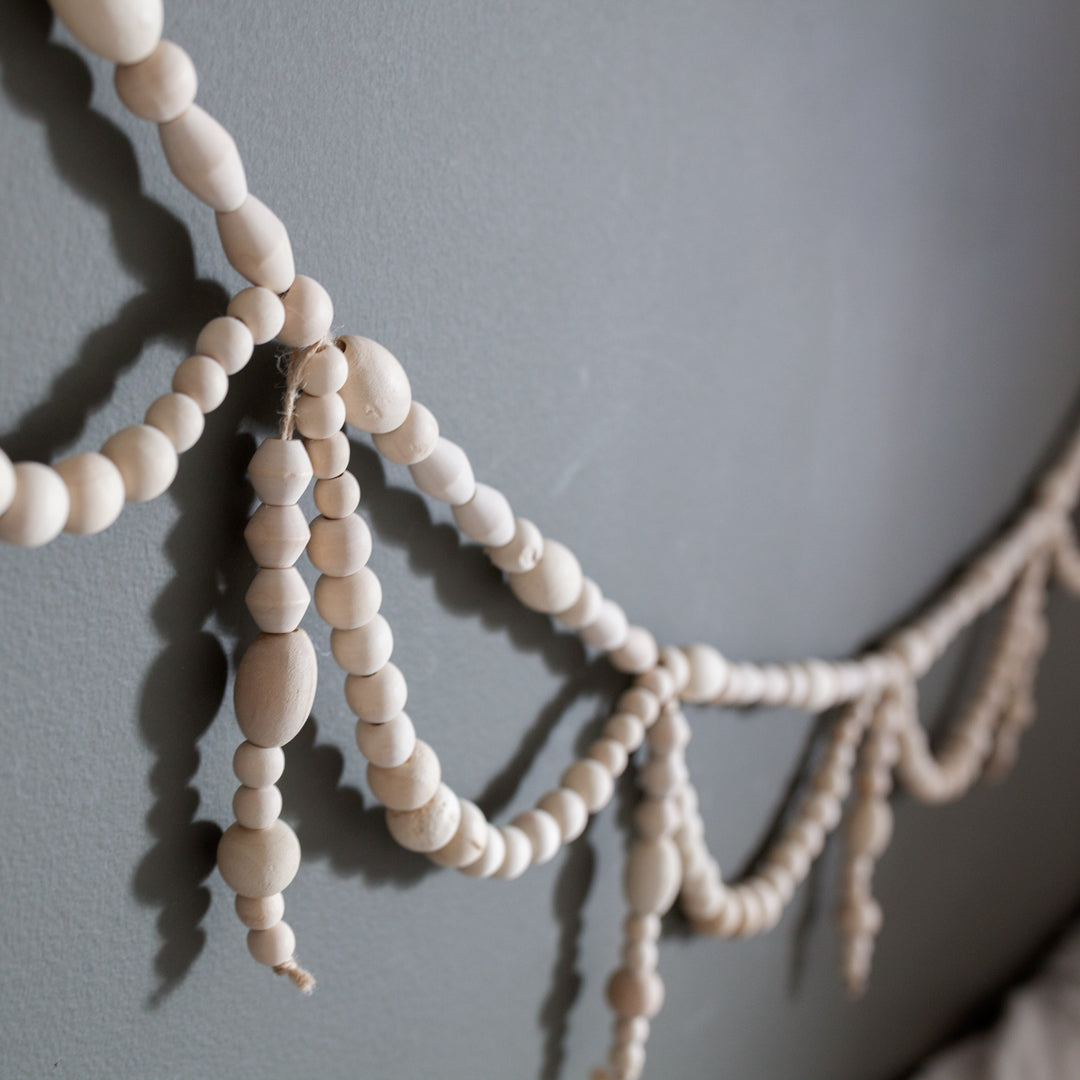 Paulownia Wood Bead Swag