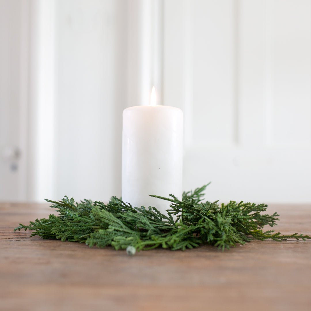 Faux Juniper Wreath