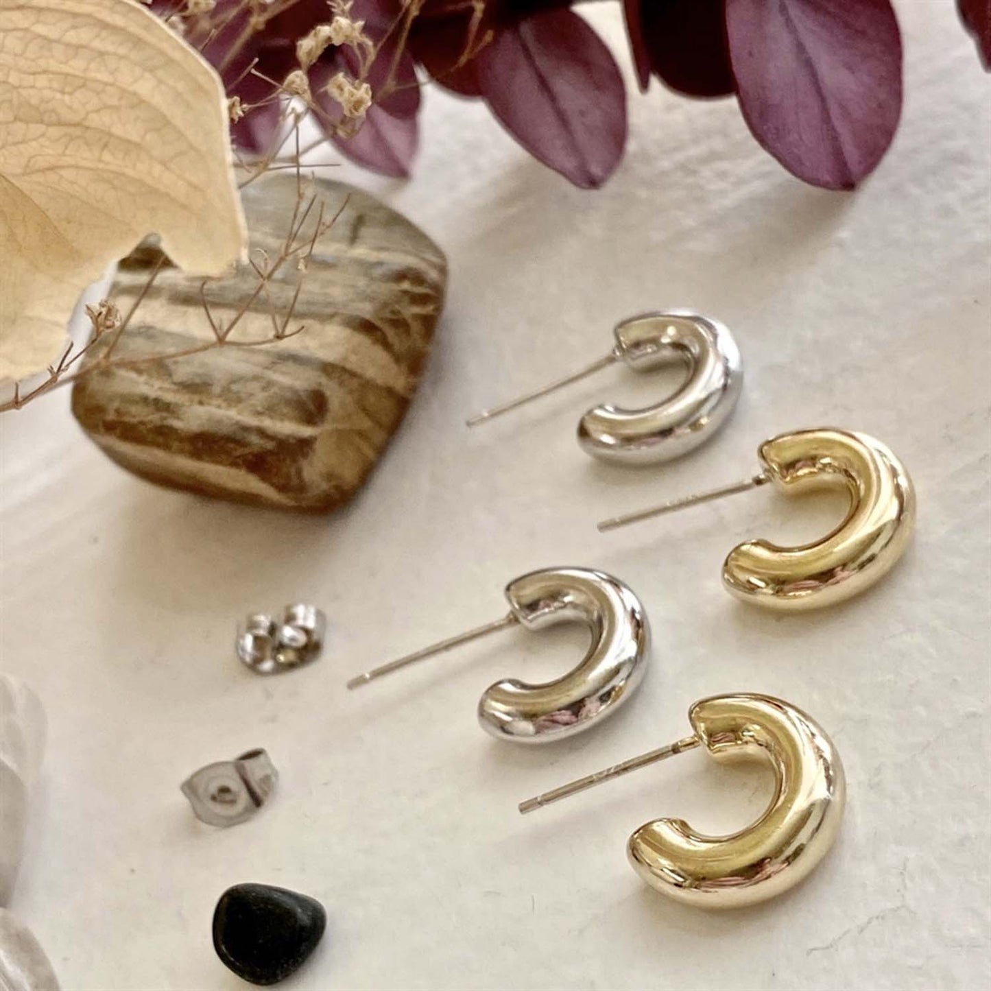 Chunky Hoop Earring - 12mm