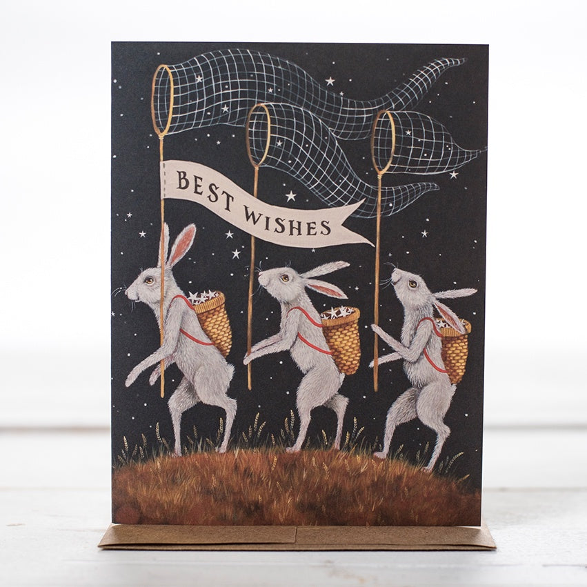 Card: Best Wishes Bunnies