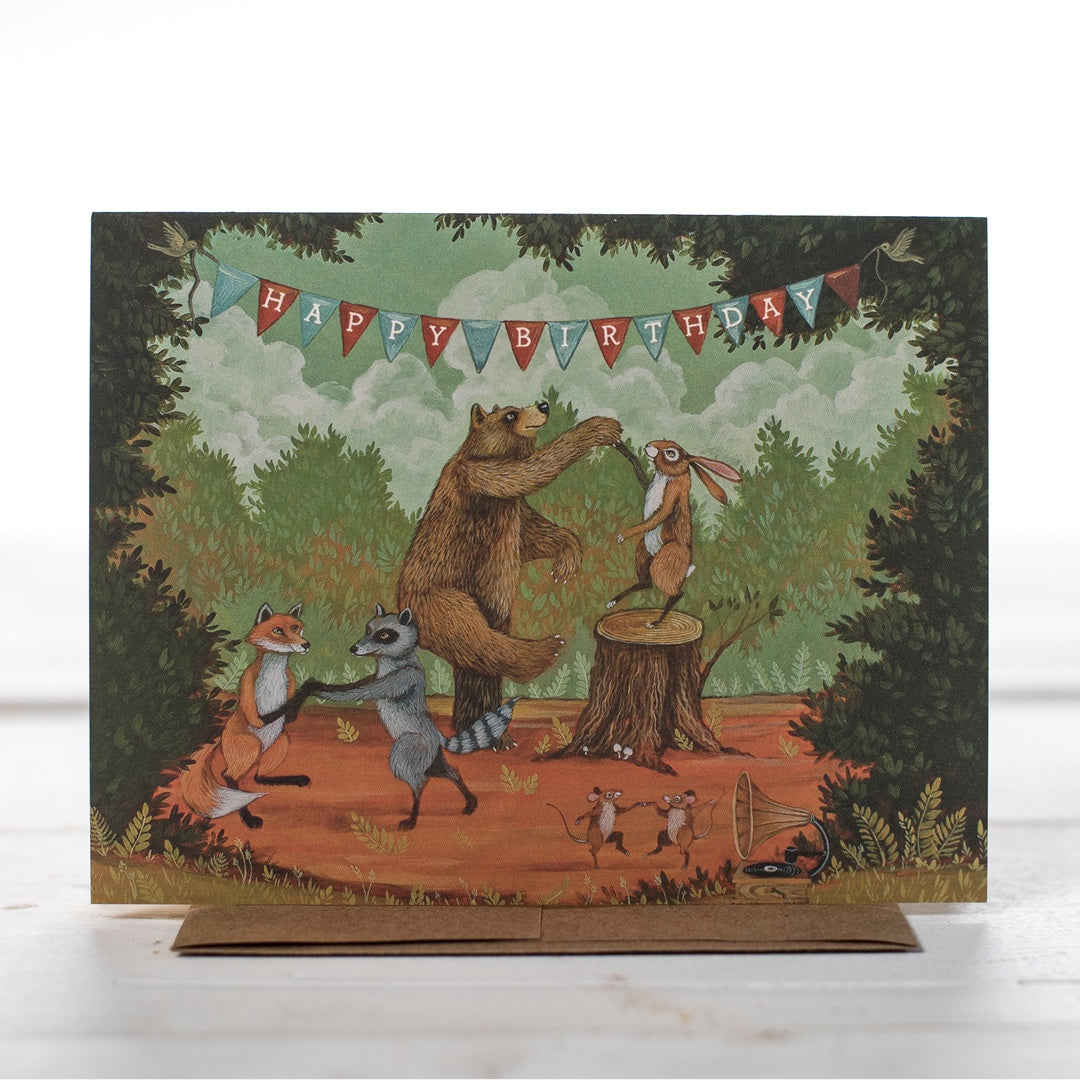 Card: Birthday Party Forest Animals