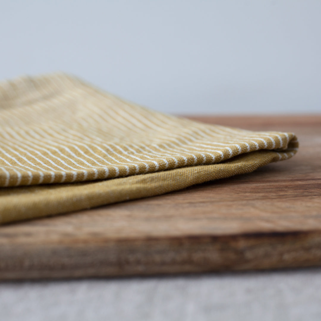 Striped Linen Tea Towel