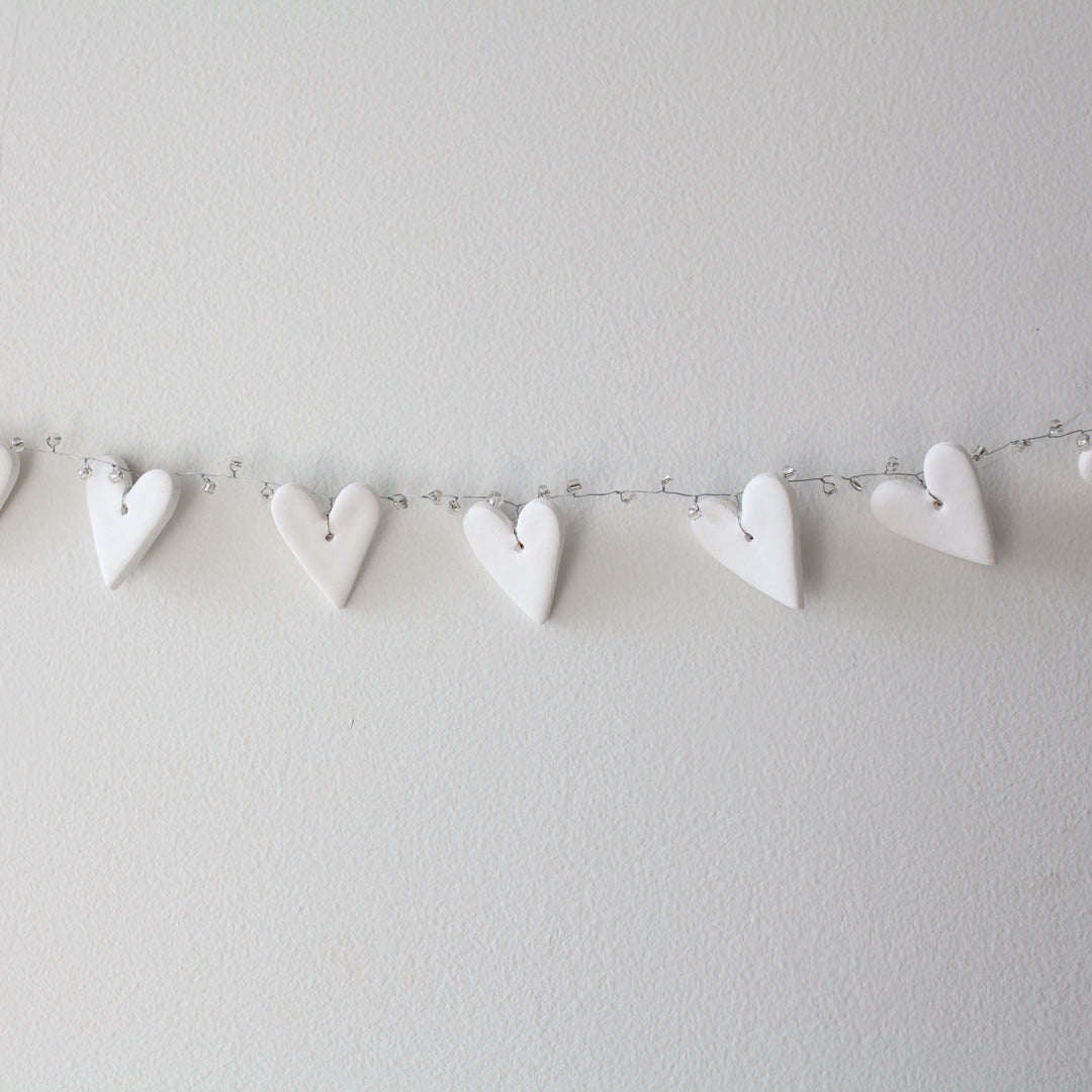 Clay Heart Garland