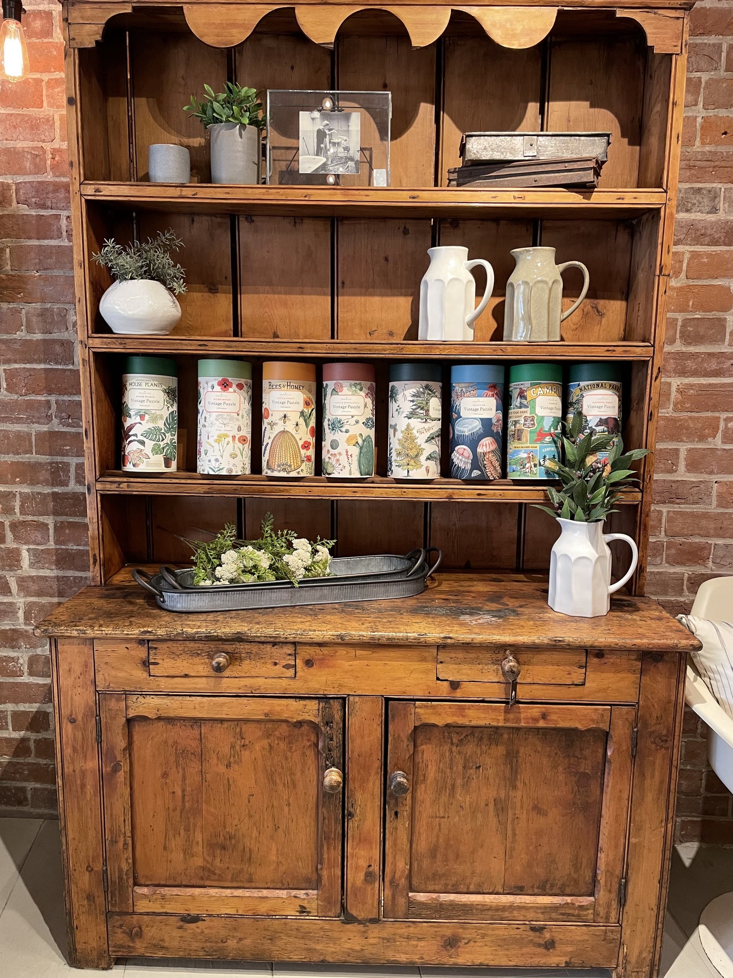 Antique Pine Stepback - 49"w x 17.75"d x 78"h