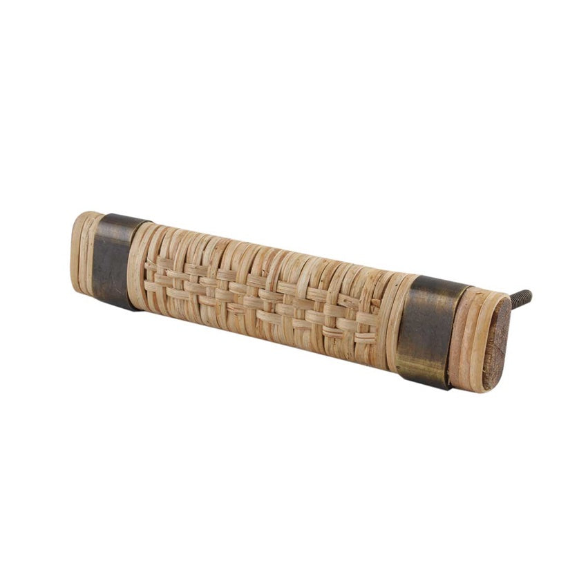 Knob: Rattan & Wood Pull 5