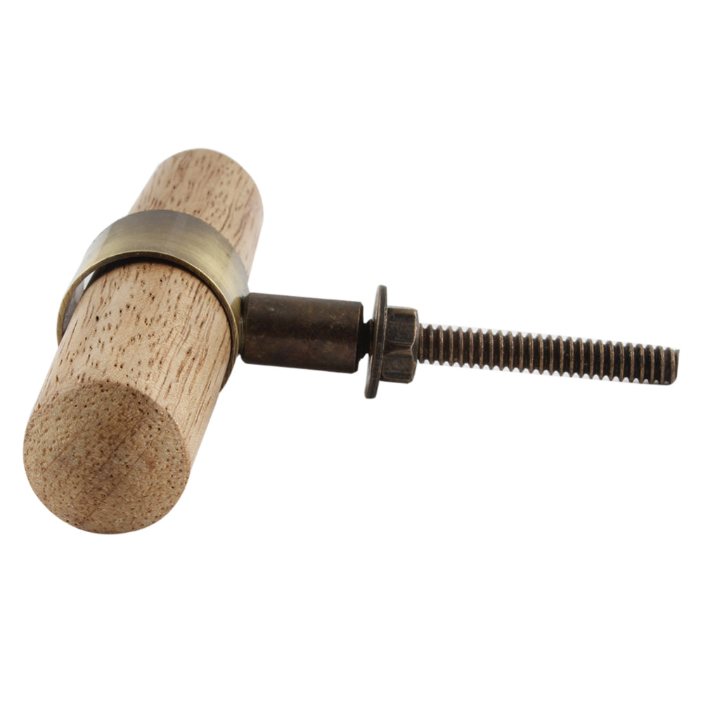 Knob: Wood + Metal Pull 2.75