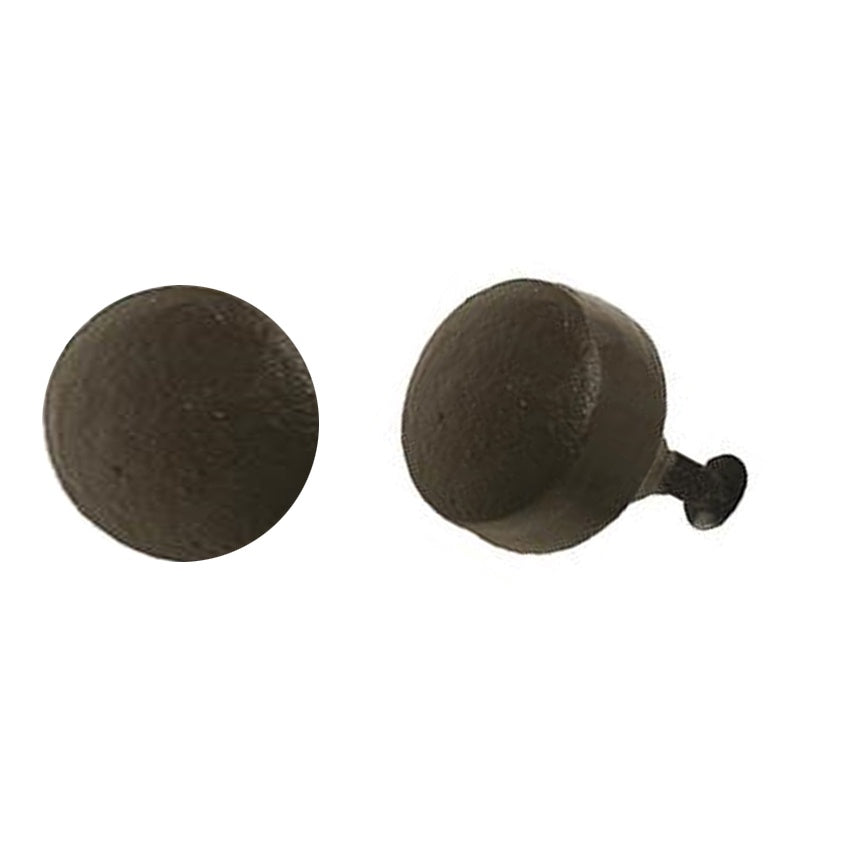 Knobs: Cast Iron. Round - Sm: 1.2d