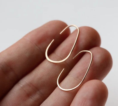 Teardrop Threader Earring