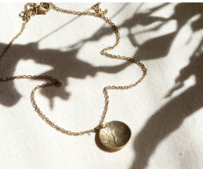 Scoop Necklace - Brass
