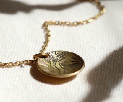 Scoop Necklace - Brass
