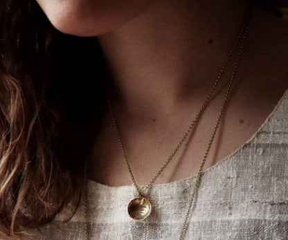 Scoop Necklace - Brass