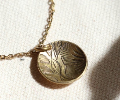 Scoop Necklace - Brass
