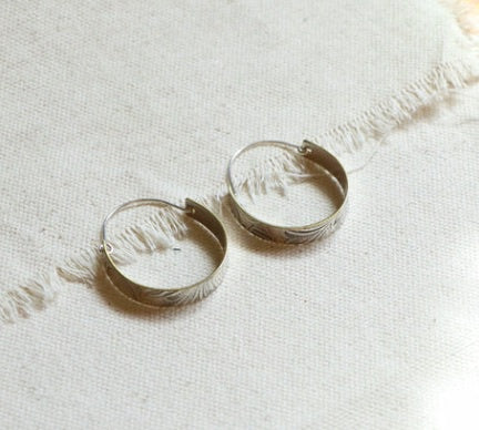 Nouveau Hoop Earring - Bronze