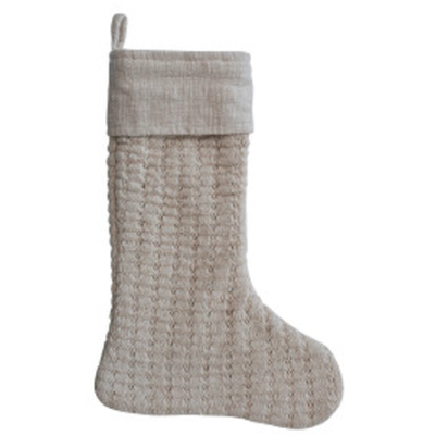 Knit Stocking - 100% cotton 20"H