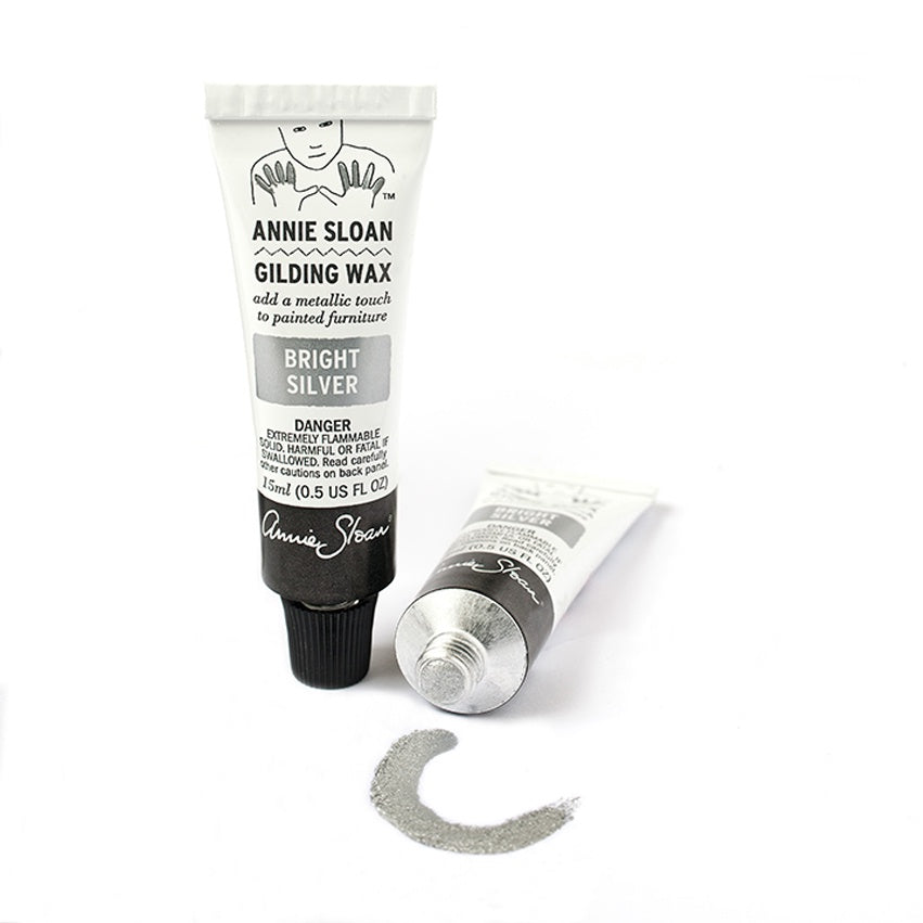 Annie Sloan Gilding Wax - bright silver, 15ml