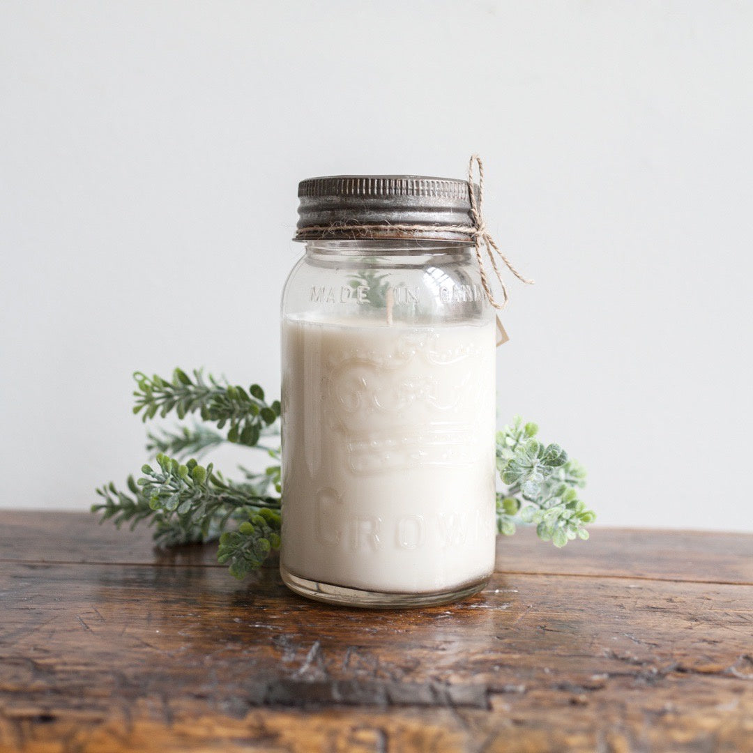 Handmade Soy Candle - Tobacco Amber