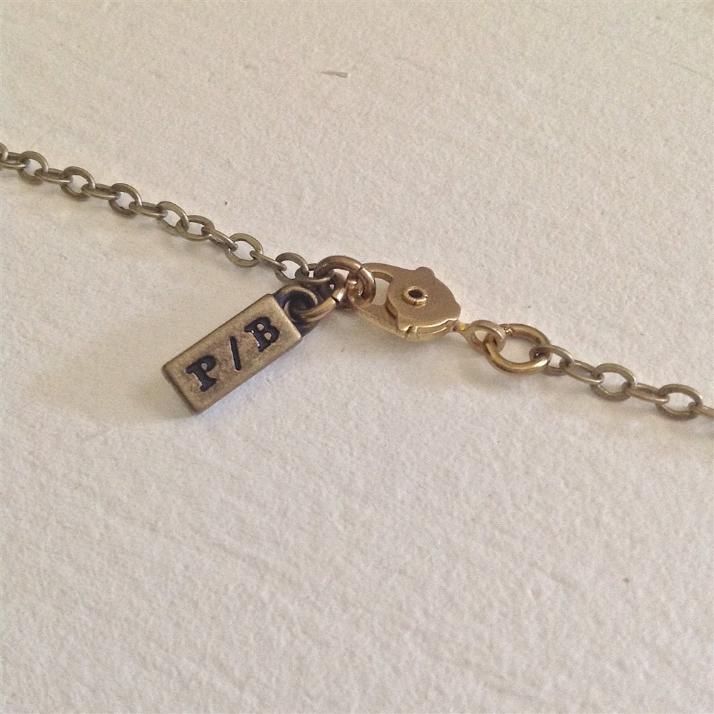 Brass Canister Pendant Necklace