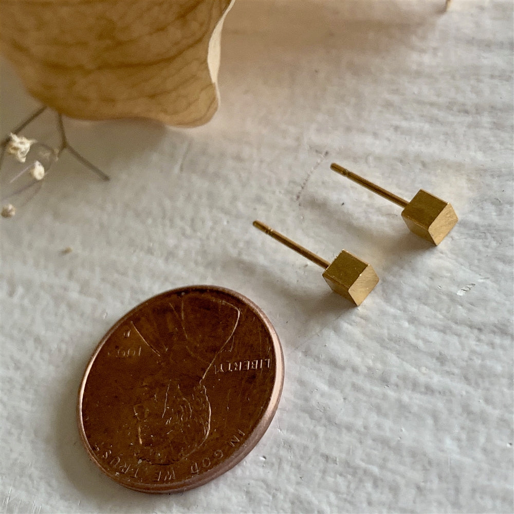 Cube Stud Earrings