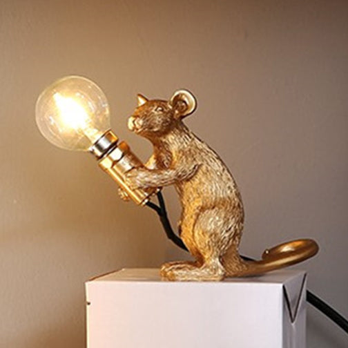 Resin Rat Lamp