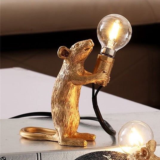Resin Rat Lamp