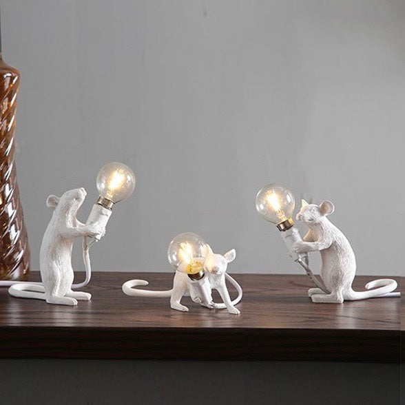 Resin Rat Lamp