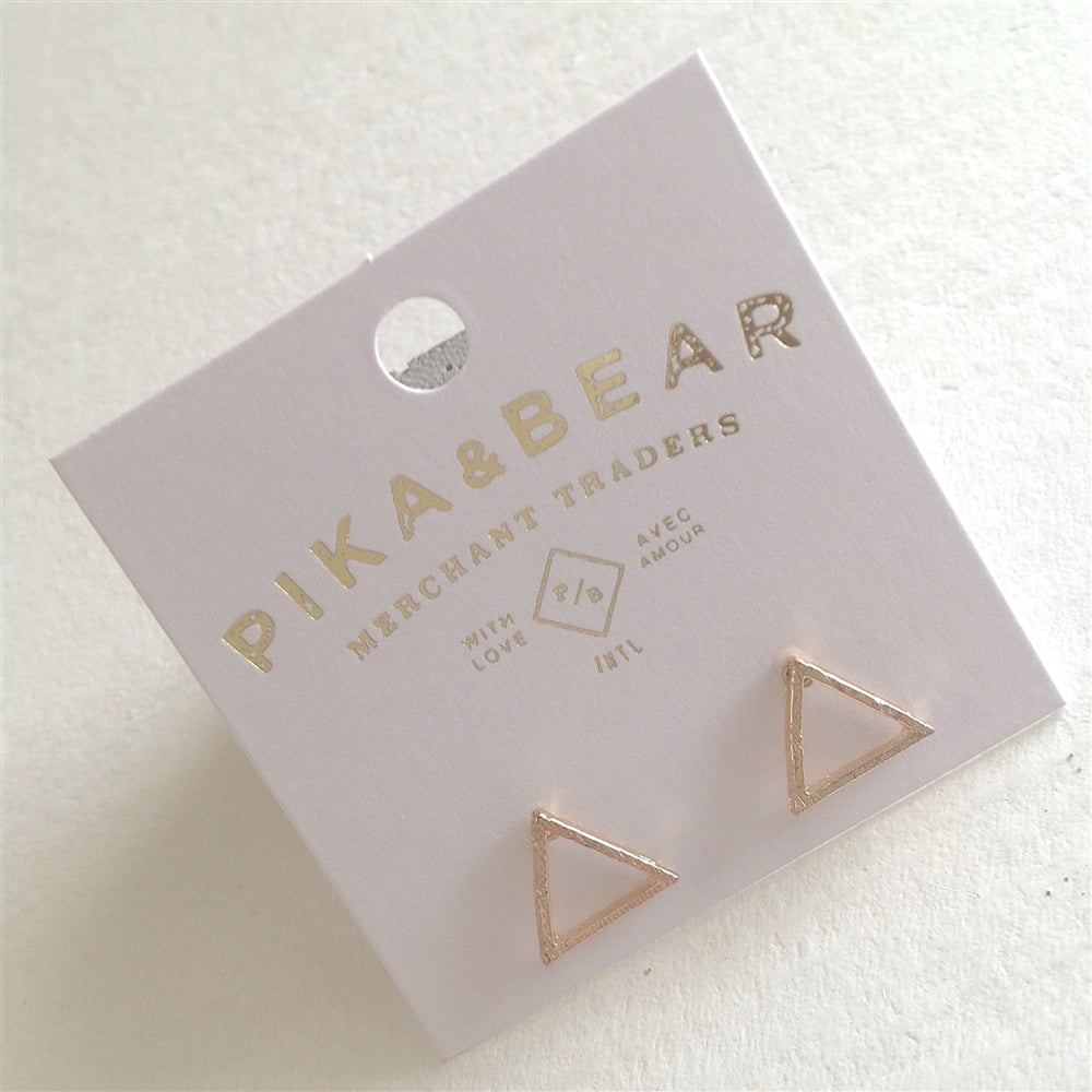Triangle Stud Earrings