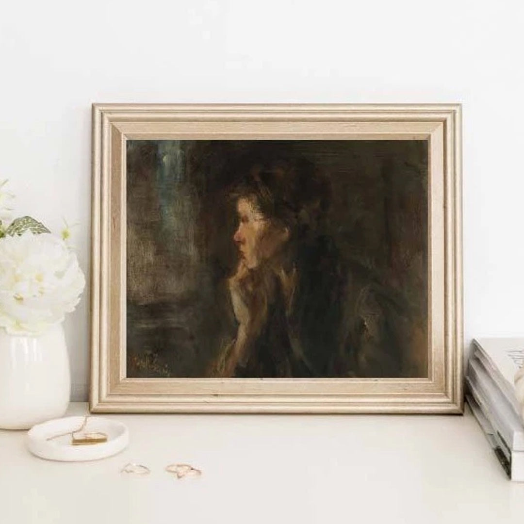 Vintage Print - Side Portrait