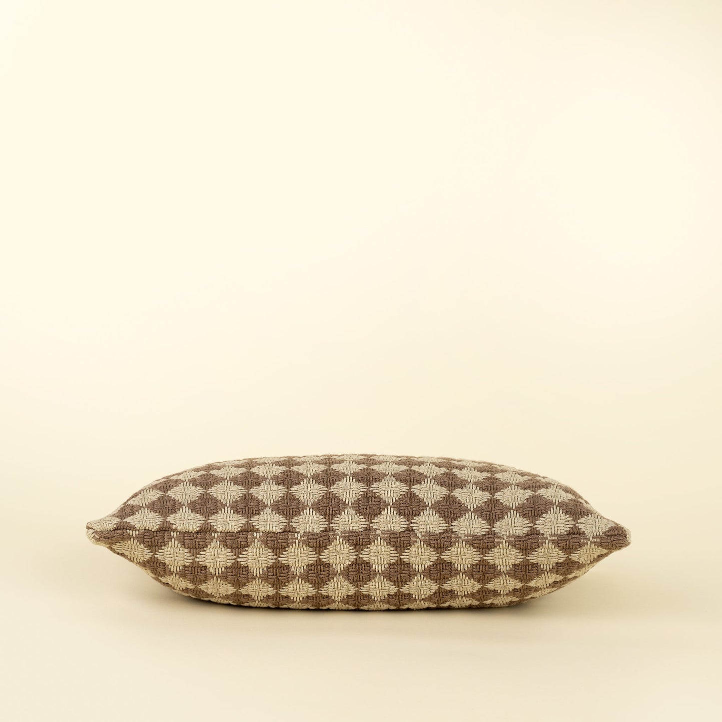21x12 Check Weave Pillow, Brown