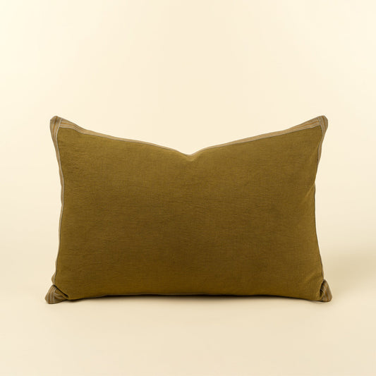 16x24 Esme Linen Pillow, Olive