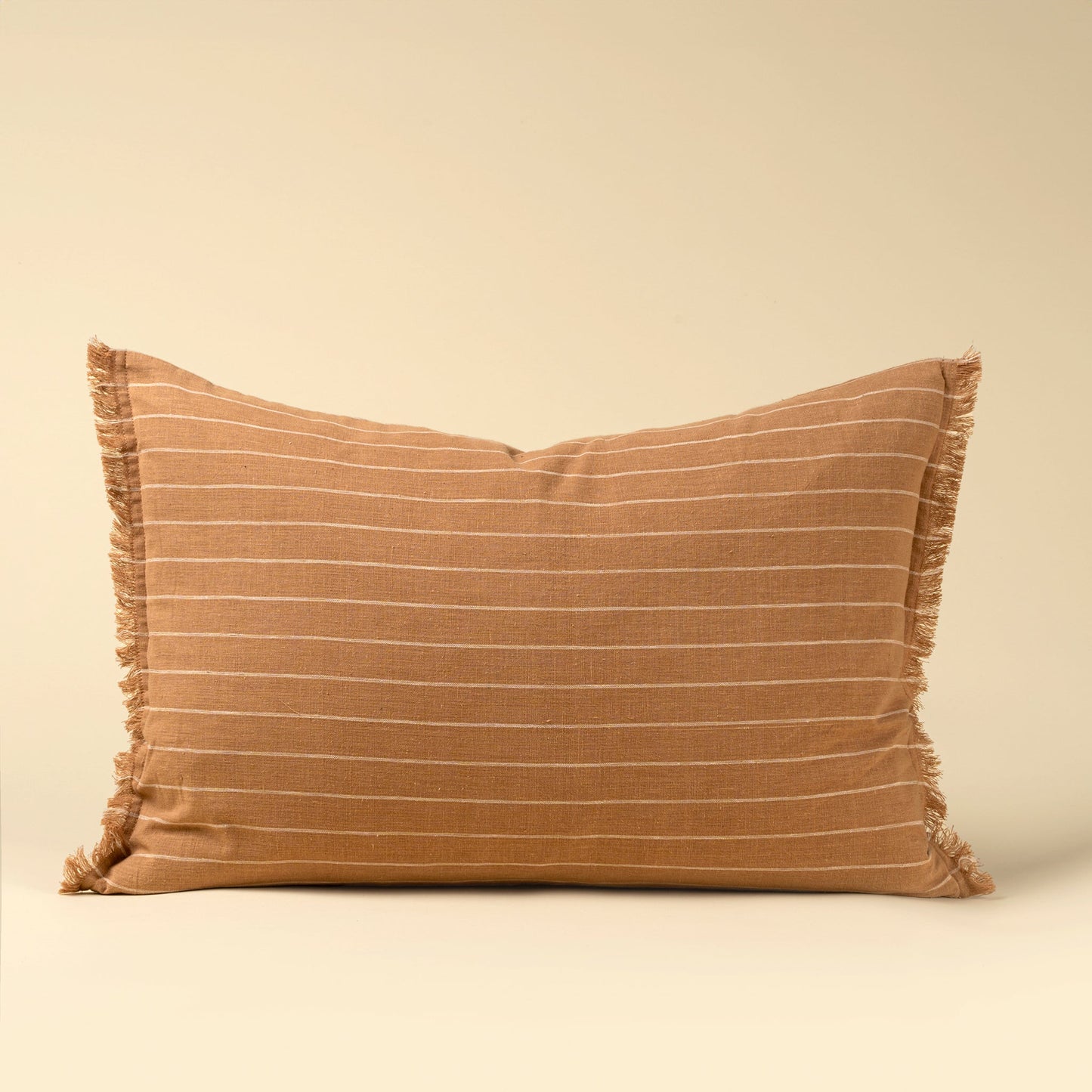 16x24 Handloom Stripe Pillow, Terracotta