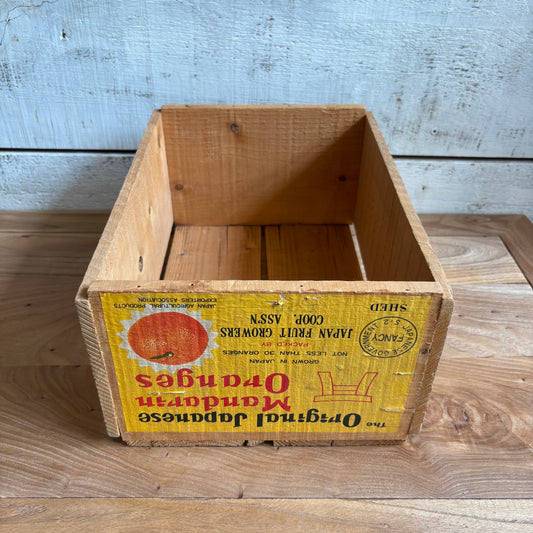 Vintage Japanese Mandarin Orange Crate -SM