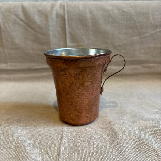 Vintage Persian Hammered Copper Cup
