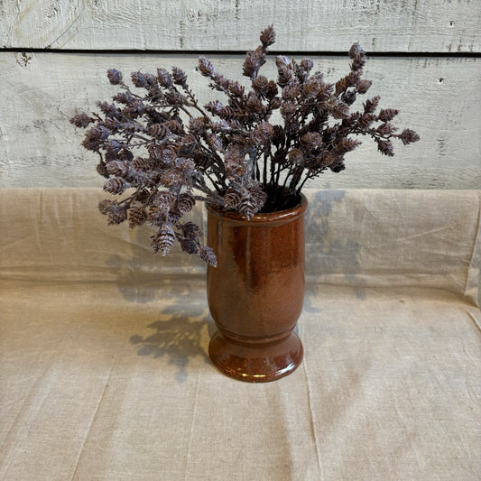 Vintage RWC1010 Pottery Vase - Rust w/ Black Speckles