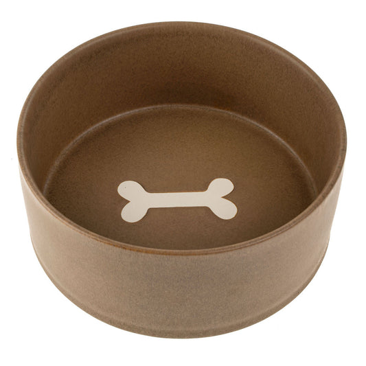 Pottery Pet Bowl L, Earth