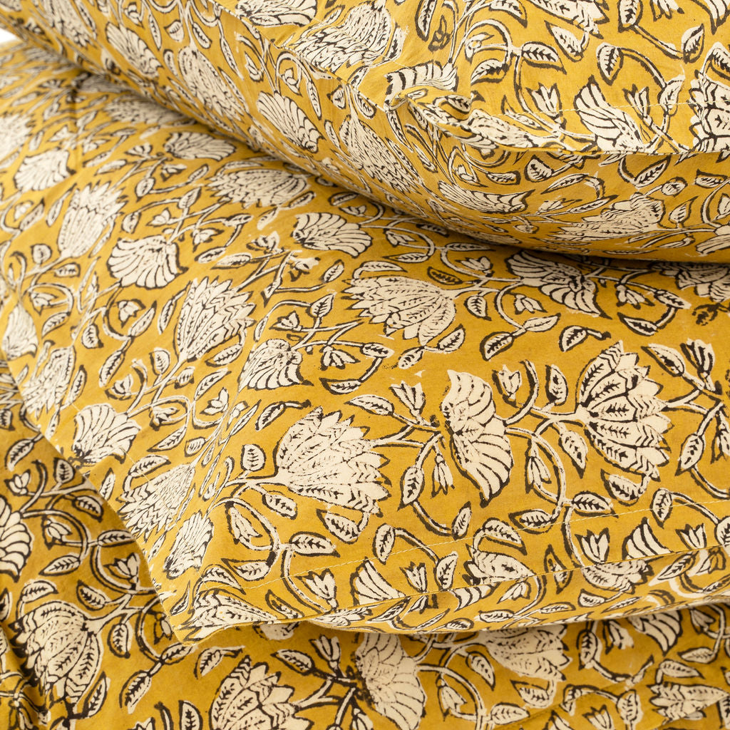 Manu Block Print Queen Duvet Set