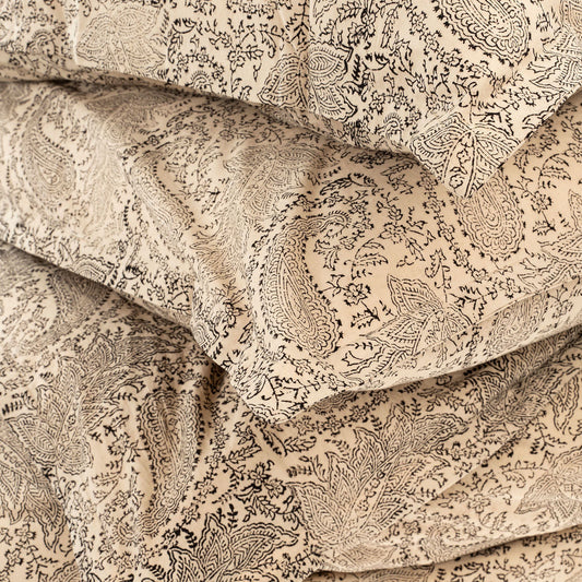 Saira Block Print Queen Duvet Set