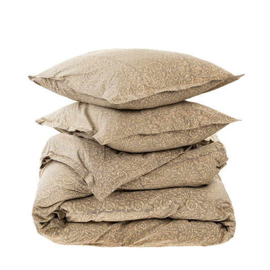 Anju Block Print Queen Duvet Set