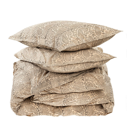 Saira Block Print King Duvet Set