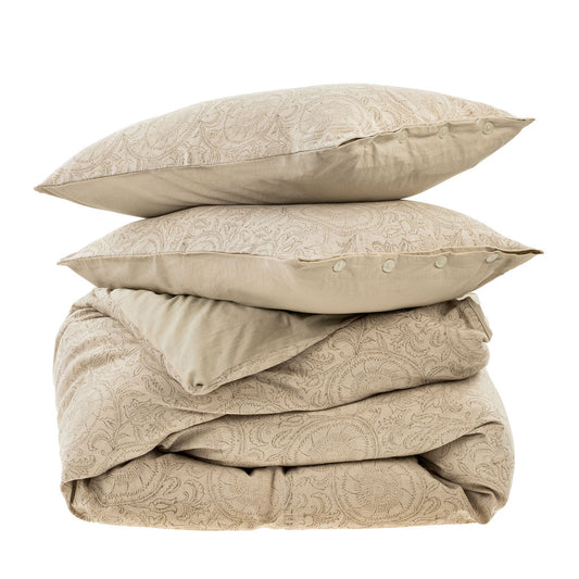 Botanique Queen Duvet Set, Natural