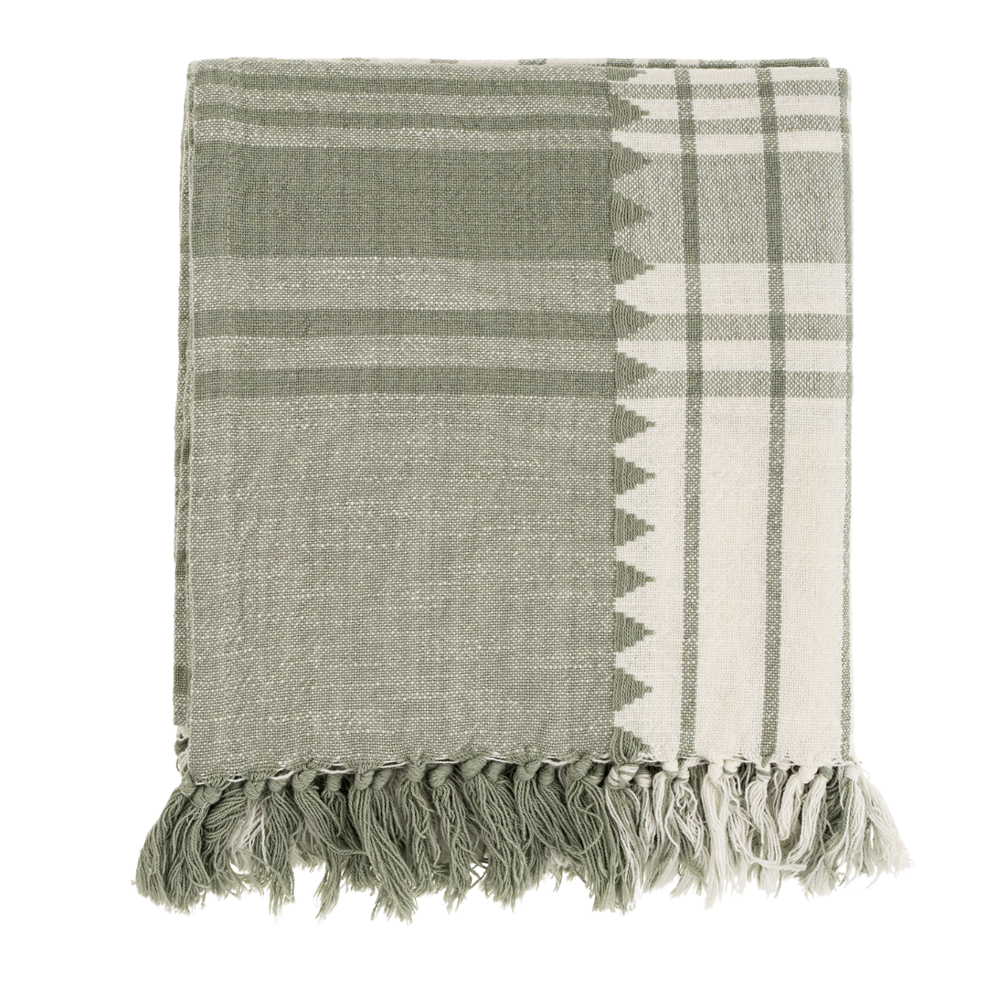 Malaya Woven Throw, Sagebrush